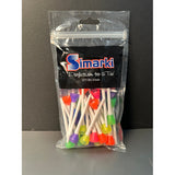 Simarki UNBREAKABLE Plastic White Neon Tees 3" (30 pack)