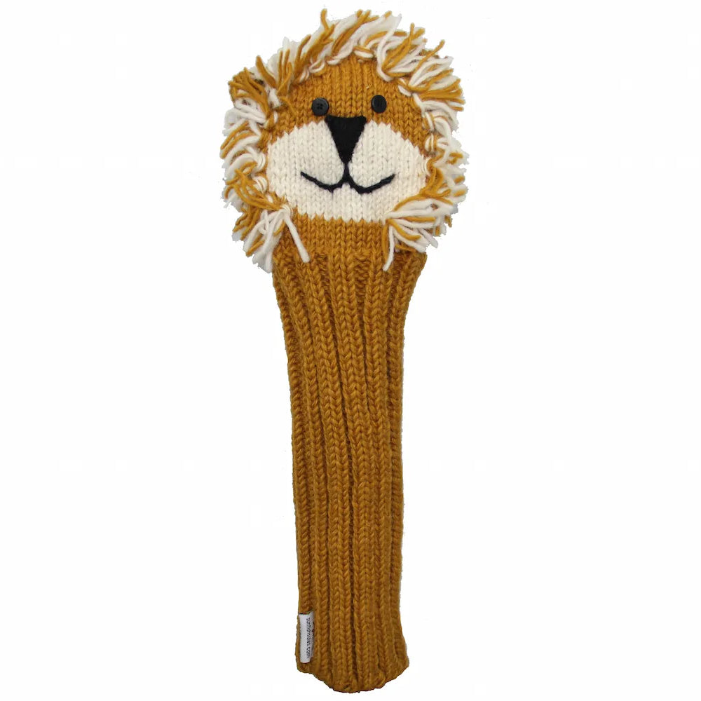 Sunfish Knit Animal Headcover - Leo the Lion