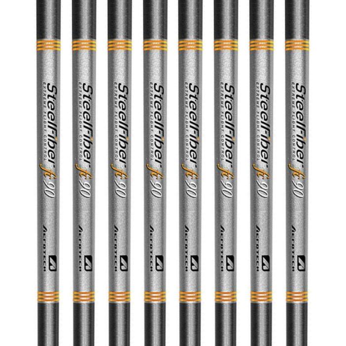 Aerotech SteelFiber Fc90 Tapered Iron Shaft (0.355" Tip) - 8pcs Bundle ...